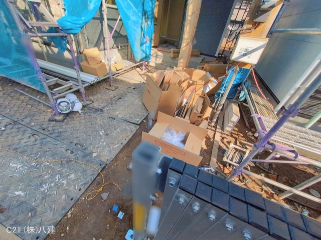 千葉県松戸市胡録台の新築戸建てシート写真 2026年1月14日撮影