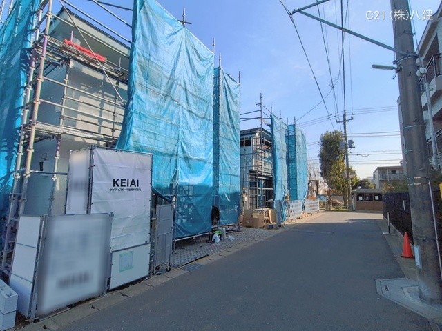 千葉県松戸市胡録台の新築戸建てシート写真 2026年1月14日撮影