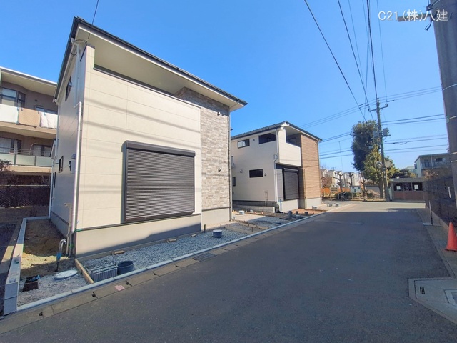 千葉県松戸市胡録台の新築戸建て外構写真 2026年2月3日撮影