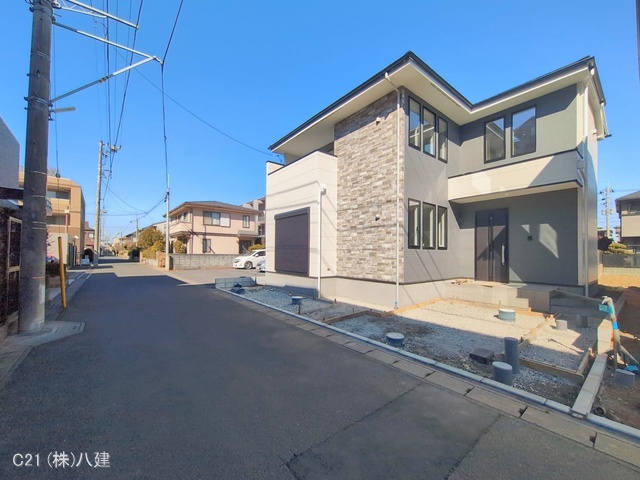 千葉県松戸市胡録台の新築戸建て外構写真 2026年2月3日撮影