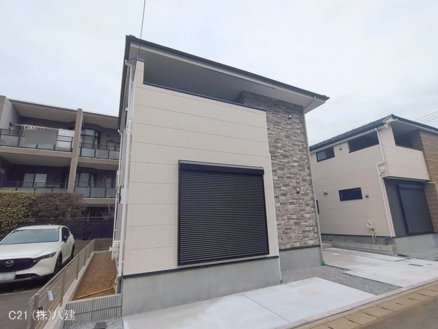 千葉県松戸市胡録台の新築戸建て外構写真 2026年2月23日撮影