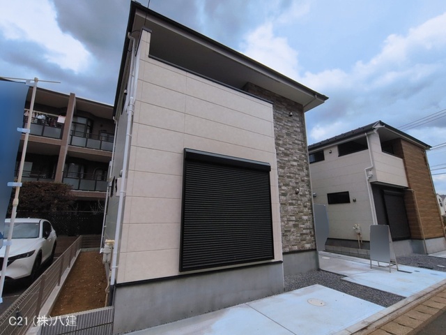 千葉県松戸市胡録台の新築戸建て外構写真 2026年3月17日撮影