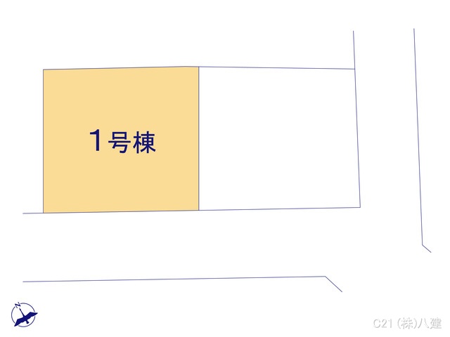 千葉県松戸市胡録台の新築戸建て全体区画図 ※図面と異なる場合は現況を優先