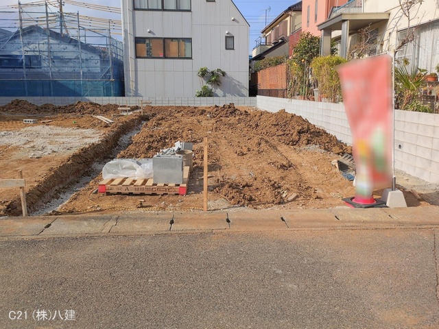 千葉県松戸市緑ケ丘２丁目の新築戸建て更地・土地写真 2026年1月18日撮影