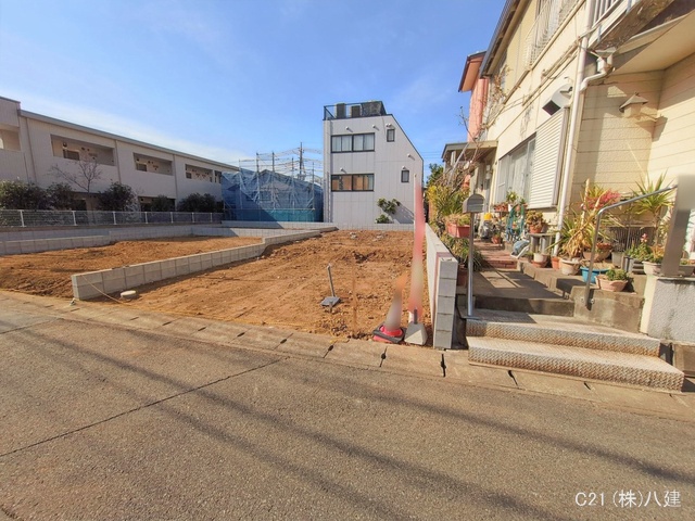 千葉県松戸市緑ケ丘２丁目の新築戸建て更地・土地写真 2026年2月5日撮影