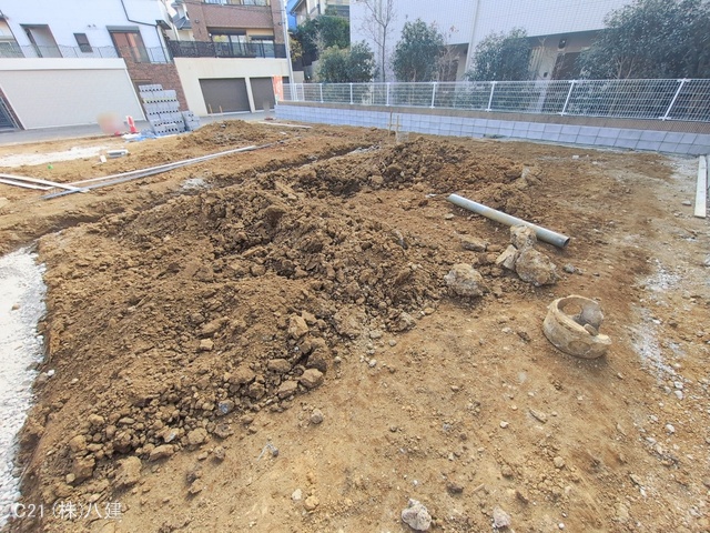 千葉県松戸市緑ケ丘２丁目の新築戸建て更地・土地写真 2026年1月18日撮影