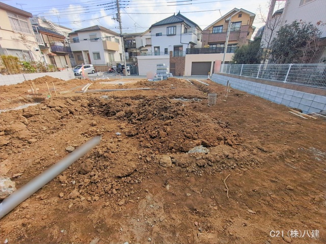 千葉県松戸市緑ケ丘２丁目の新築戸建て更地・土地写真 2026年1月18日撮影