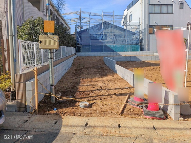 千葉県松戸市緑ケ丘２丁目の新築戸建て更地・土地写真 2026年2月5日撮影