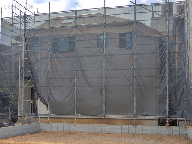 千葉県松戸市緑ケ丘２丁目の新築戸建てシート写真 2026年4月13日撮影