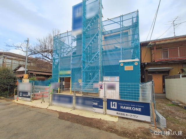 千葉県柏市豊住１丁目の新築戸建て上棟写真 2026年1月18日撮影