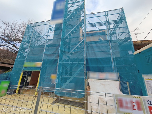 千葉県柏市豊住１丁目の新築戸建て上棟写真 2026年1月18日撮影