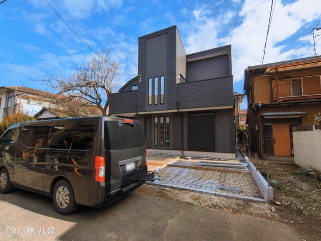 千葉県柏市豊住１丁目の新築戸建て外構写真 2026年3月8日撮影