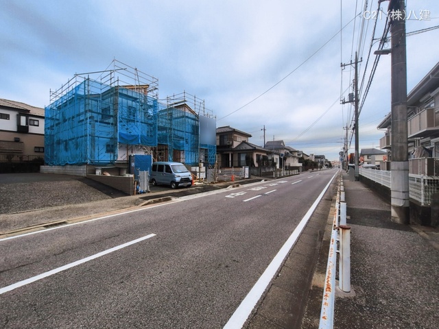 千葉県柏市逆井藤ノ台の新築戸建てシート写真 2026年3月1日撮影