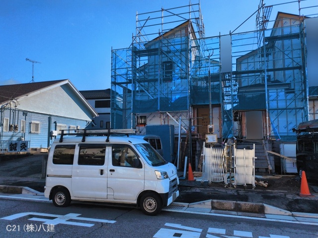 千葉県柏市逆井藤ノ台の新築戸建てシート写真 2026年3月9日撮影
