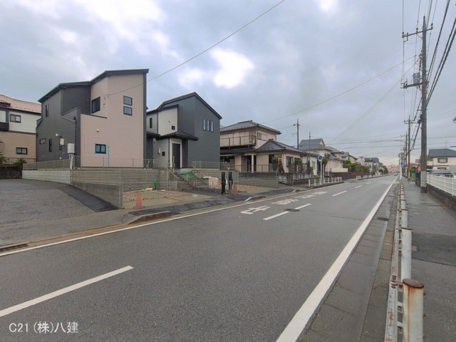 千葉県柏市逆井藤ノ台の新築戸建て外構写真 2026年4月9日撮影