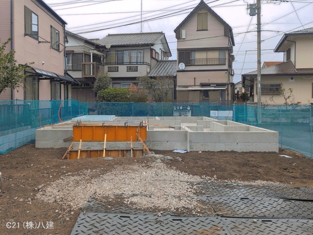 千葉県流山市駒木台の新築戸建て基礎写真 2026年3月24日撮影