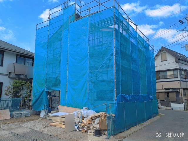 千葉県流山市駒木台の新築戸建てシート写真 2026年4月19日撮影