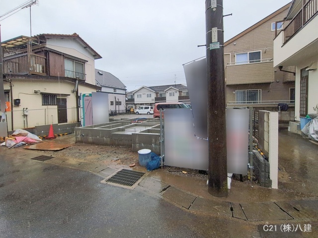 千葉県松戸市稔台8丁目の新築戸建て基礎写真 2026年2月24日撮影