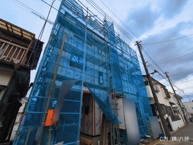 千葉県松戸市稔台8丁目の新築戸建てシート写真 2026年3月17日撮影