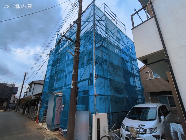 千葉県松戸市稔台8丁目の新築戸建てシート写真 2026年3月17日撮影