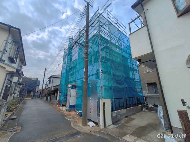 千葉県松戸市稔台8丁目の新築戸建てシート写真 2026年3月22日撮影