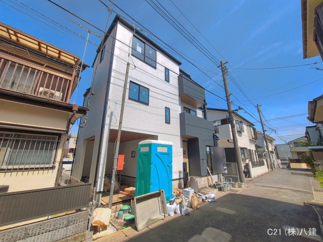 千葉県松戸市稔台8丁目の新築戸建て外構写真 2026年4月16日撮影