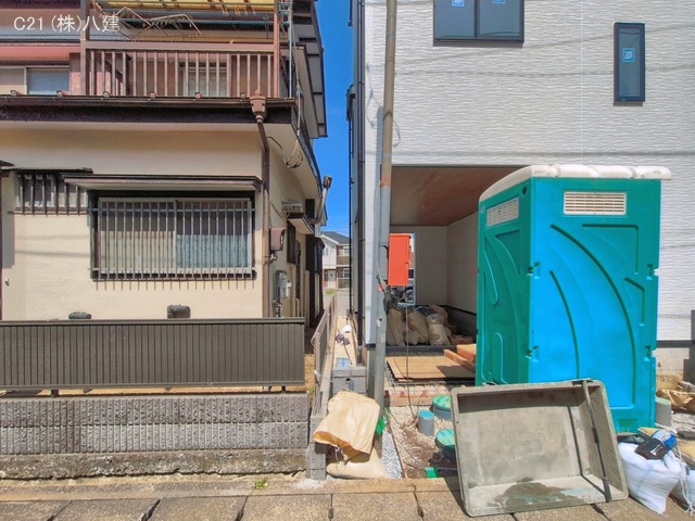 千葉県松戸市稔台8丁目の新築戸建て外構写真 2026年4月16日撮影