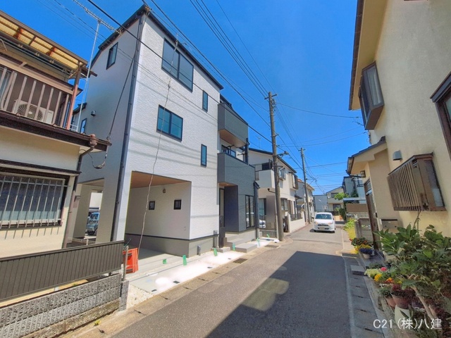 千葉県松戸市稔台8丁目の新築戸建て完成写真 2026年5月12日撮影