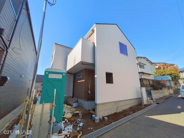 千葉県松戸市八ケ崎１丁目の新築戸建て外構写真 2026年2月8日撮影