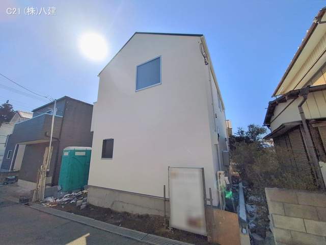 千葉県松戸市八ケ崎１丁目の新築戸建て外構写真 2026年2月8日撮影