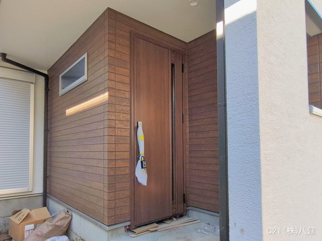 千葉県松戸市八ケ崎１丁目の新築戸建て外構写真 2026年2月8日撮影