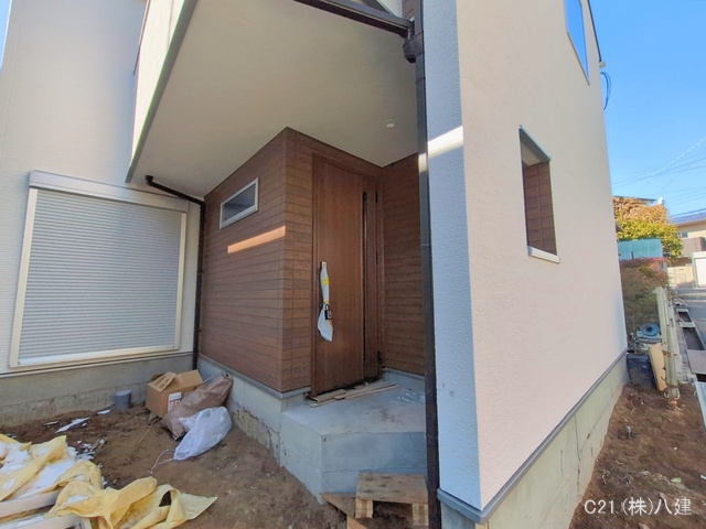 千葉県松戸市八ケ崎１丁目の新築戸建て外構写真 2026年2月8日撮影