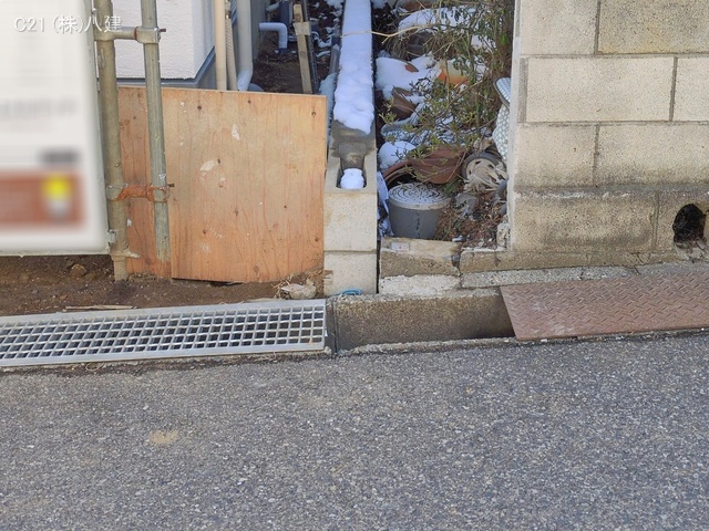 千葉県松戸市八ケ崎１丁目の新築戸建て外構写真 2026年2月8日撮影