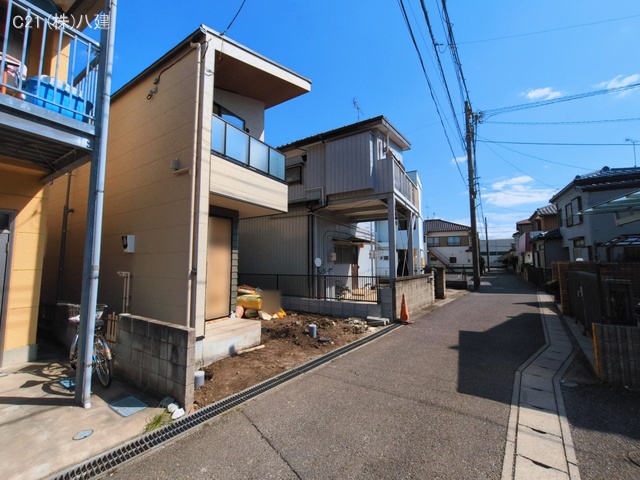 千葉県流山市東初石２丁目の新築戸建て外構写真 2026年3月8日撮影