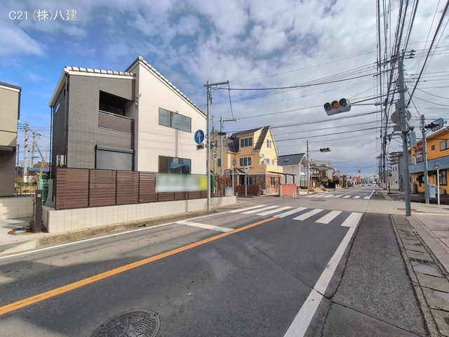 千葉県流山市西初石２丁目の新築戸建て完成写真 2026年2月9日撮影