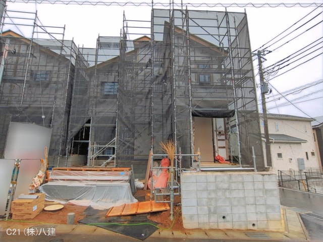 千葉県柏市高田の新築戸建てシート写真 2026年4月22日撮影