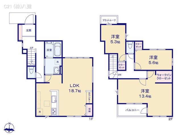 千葉県柏市高田の新築戸建て 3LDK間取図 ※図面と異なる場合は現況を優先