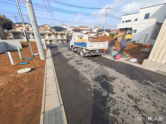 千葉県柏市高田の新築戸建て更地・土地写真 2026年2月17日撮影