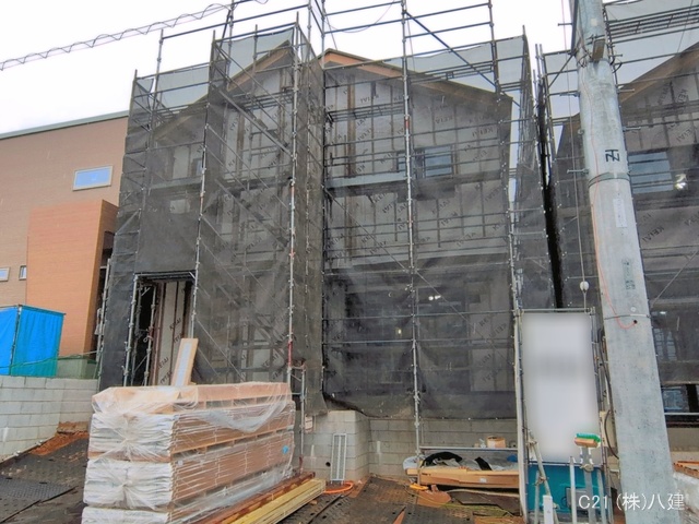 千葉県柏市高田の新築戸建てシート写真 2026年4月22日撮影