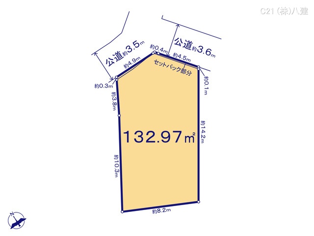 千葉県流山市名都借の土地 区画図 ※図面と異なる場合は現況を優先