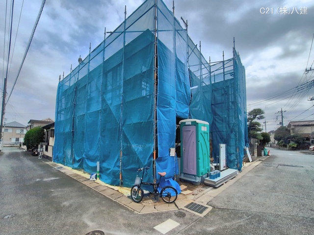 千葉県柏市西原1丁目の新築戸建てシート写真 2026年2月23日撮影