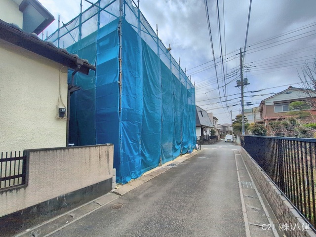 千葉県柏市西原1丁目の新築戸建てシート写真 2026年2月23日撮影