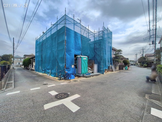 千葉県柏市西原1丁目の新築戸建てシート写真 2026年2月23日撮影
