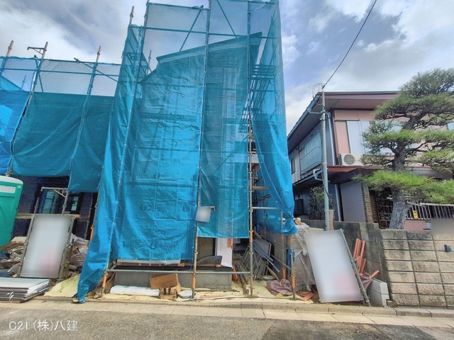 千葉県柏市西原1丁目の新築戸建てシート写真 2026年2月23日撮影