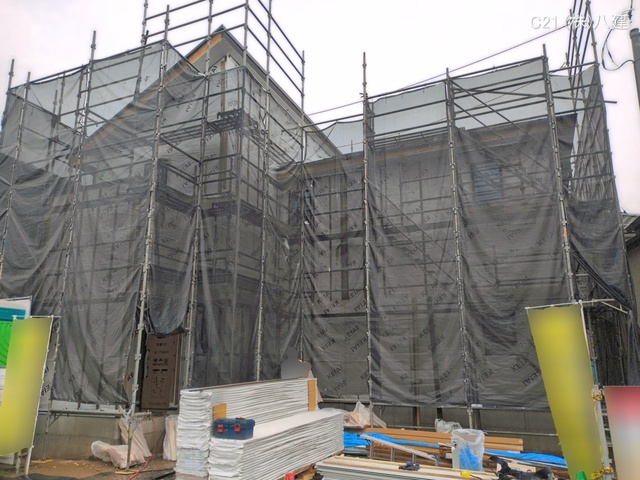千葉県柏市布施新町4丁目の新築戸建てシート写真 2026年4月22日撮影