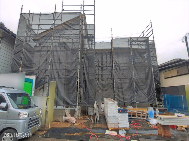 千葉県柏市布施新町4丁目の新築戸建てシート写真 2026年4月22日撮影
