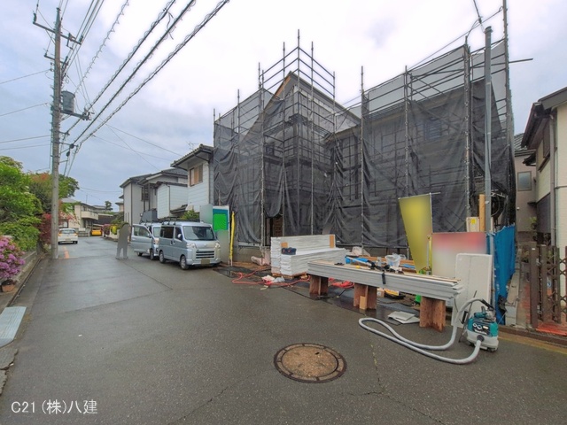 千葉県柏市布施新町4丁目の新築戸建てシート写真 2026年4月22日撮影