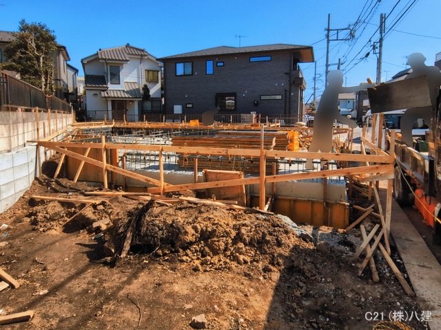 千葉県柏市豊上町の新築戸建て基礎写真 2026年3月11日撮影