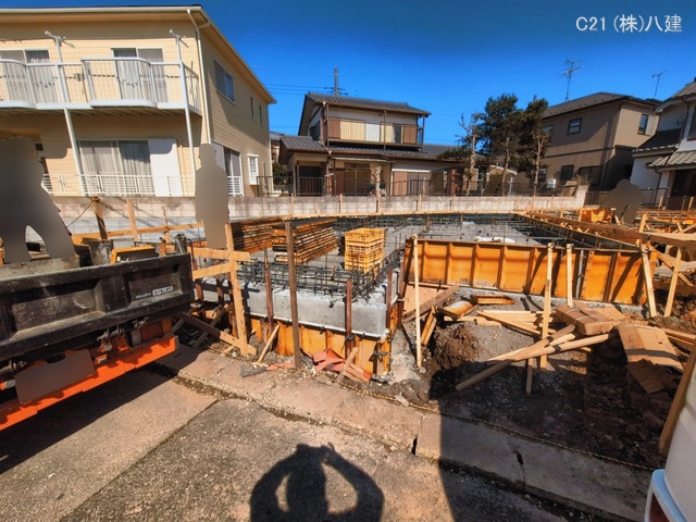 千葉県柏市豊上町の新築戸建て基礎写真 2026年3月11日撮影