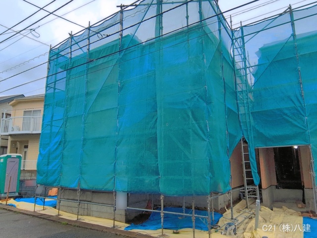 千葉県柏市豊上町の新築戸建て上棟写真 2026年4月9日撮影